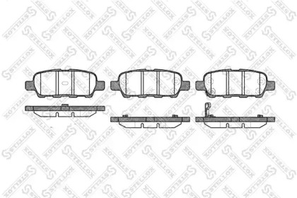 Комплект тормозных колодок STELLOX 890 012L-SX